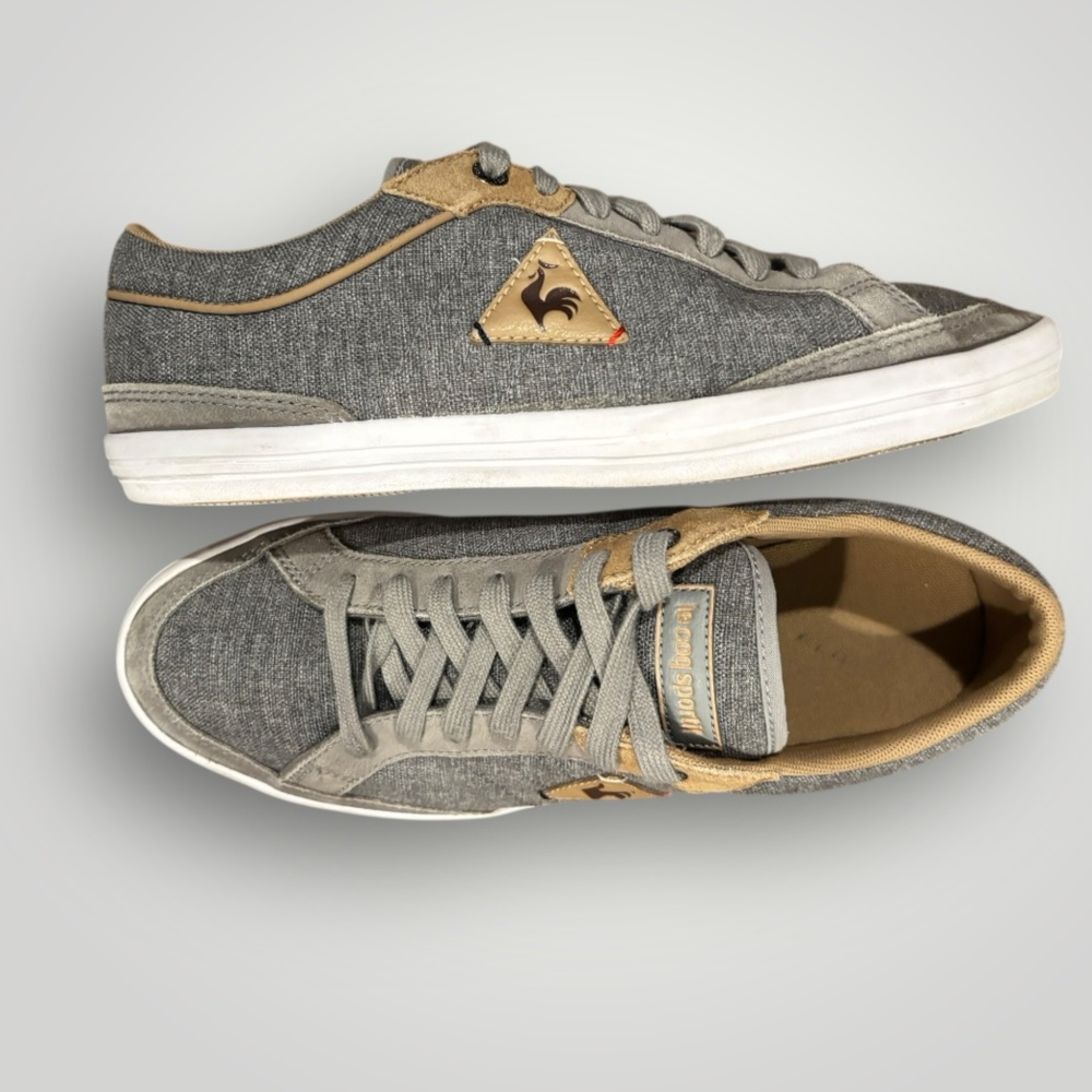 Le Coq Sportif Feretcraft Gray Lace Up Sneakers Women’s Size 6